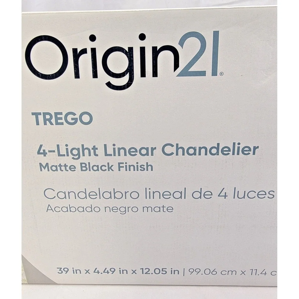 Origin 21 TREGO ELW70200L2-MB 4-Light Linear Chandelier 39